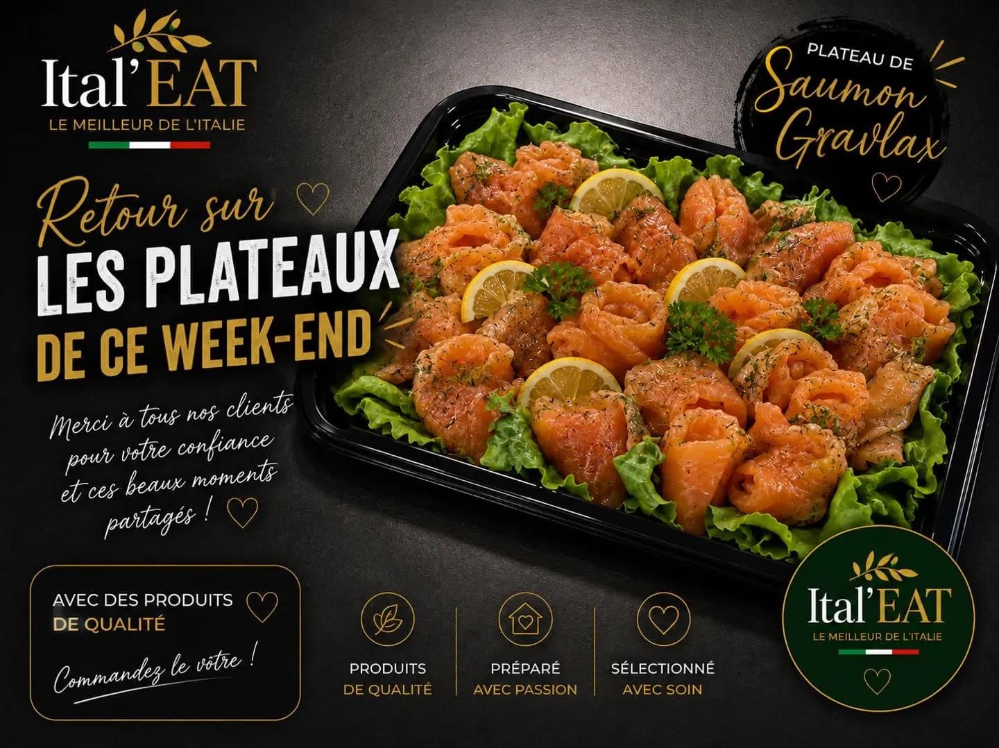 Plateau saumon gravlax
